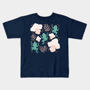 Tree Frog Floral Kids T-Shirt